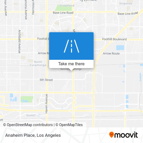 Mapa de Anaheim Place