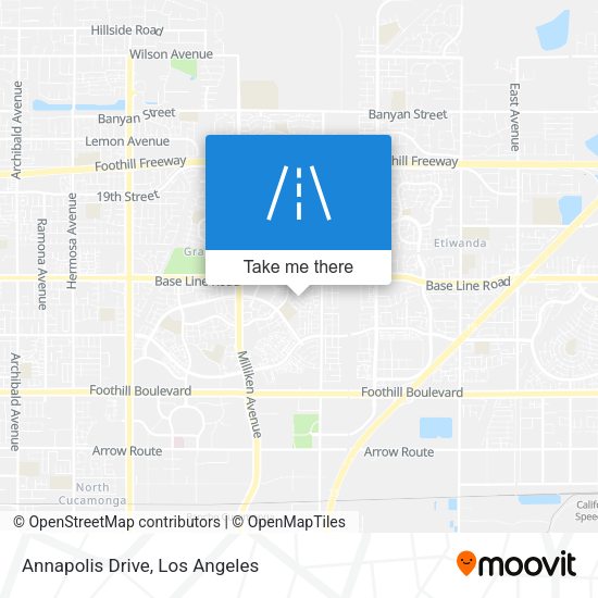Mapa de Annapolis Drive