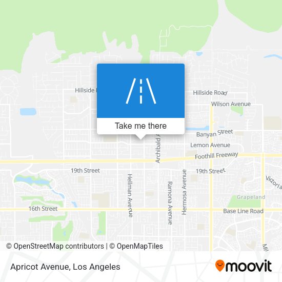 Mapa de Apricot Avenue