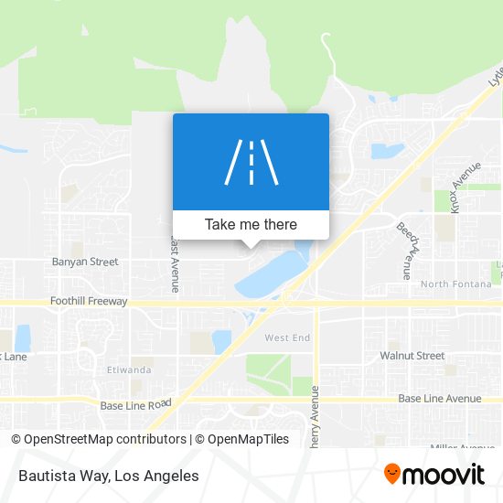 Bautista Way map