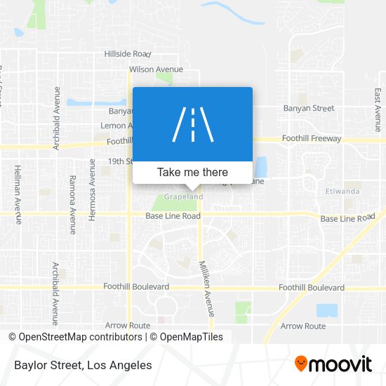 Baylor Street map