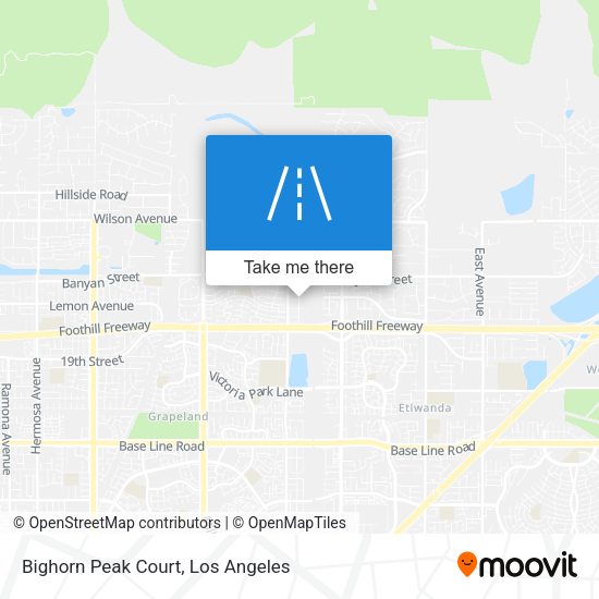 Bighorn Peak Court map