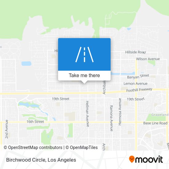 Birchwood Circle map