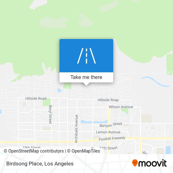 Mapa de Birdsong Place