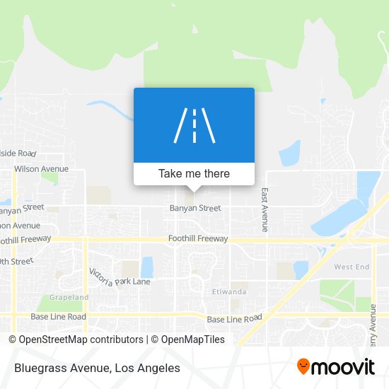 Mapa de Bluegrass Avenue