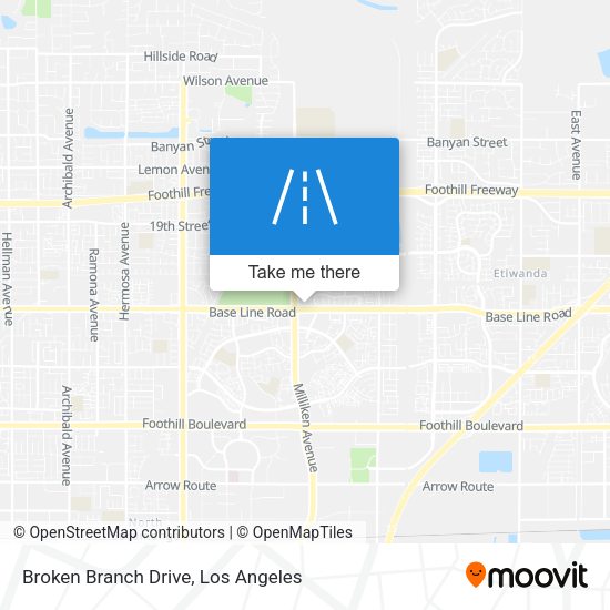 Broken Branch Drive map