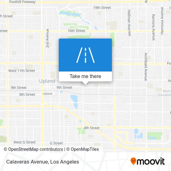 Mapa de Calaveras Avenue