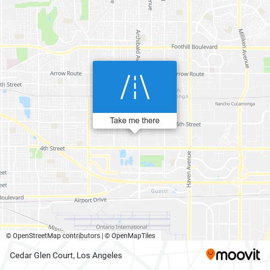 Cedar Glen Court map