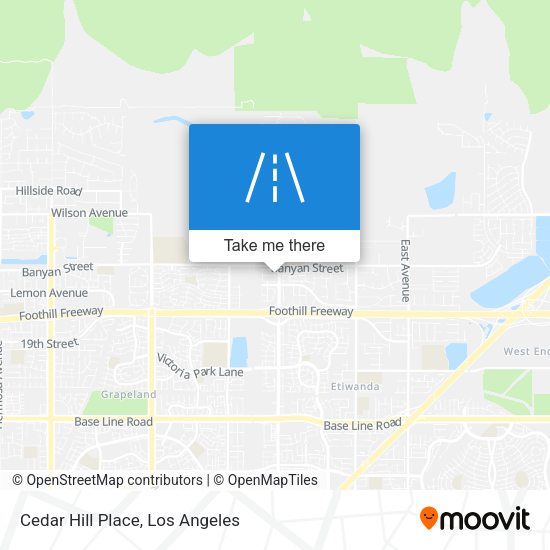 Cedar Hill Place map