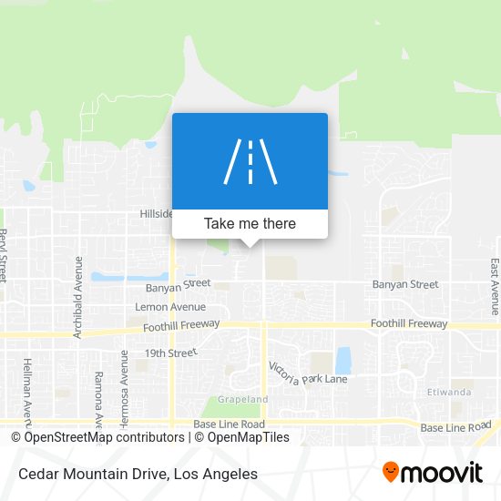Mapa de Cedar Mountain Drive