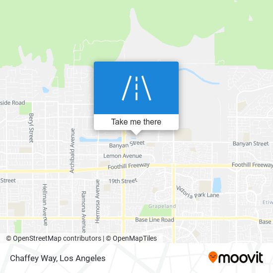 Chaffey Way map