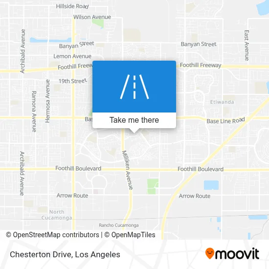 Chesterton Drive map