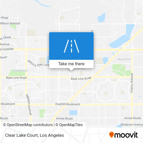 Clear Lake Court map