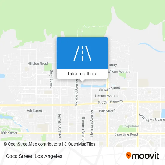 Coca Street map