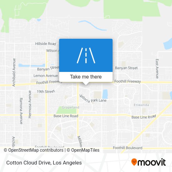 Cotton Cloud Drive map