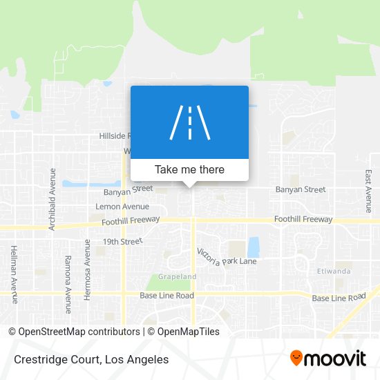 Mapa de Crestridge Court