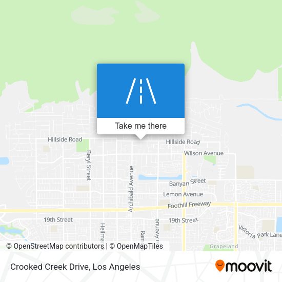 Mapa de Crooked Creek Drive