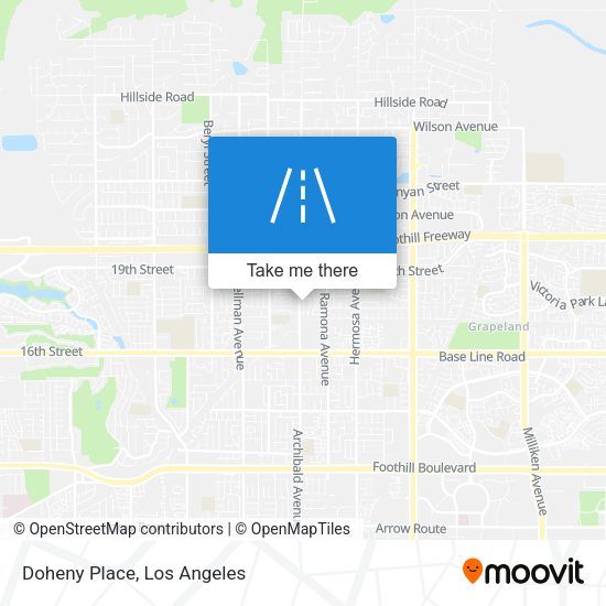 Doheny Place map