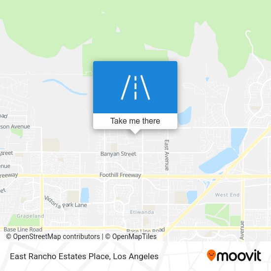 Mapa de East Rancho Estates Place