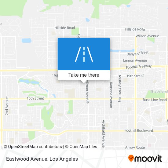 Mapa de Eastwood Avenue