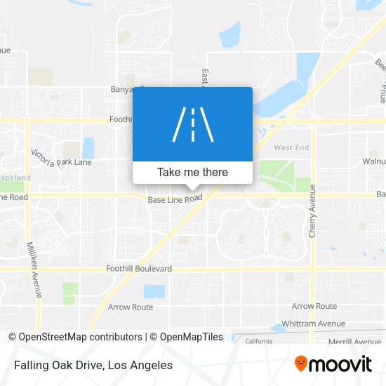 Falling Oak Drive map