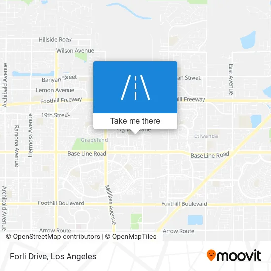 Forli Drive map