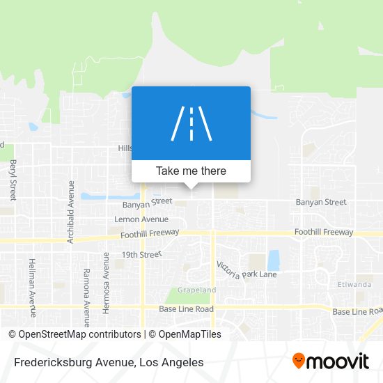 Mapa de Fredericksburg Avenue