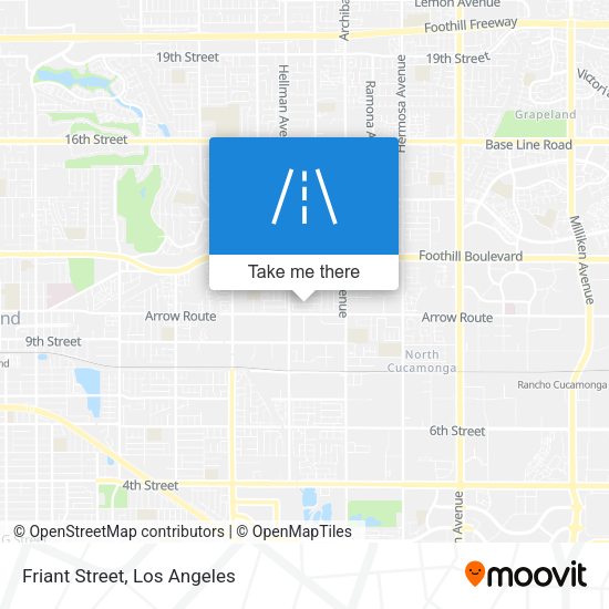 Mapa de Friant Street