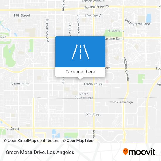 Green Mesa Drive map