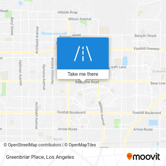 Greenbriar Place map