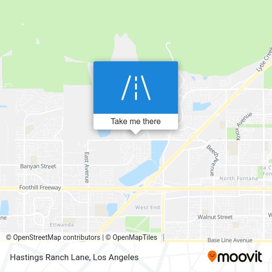 Hastings Ranch Lane map