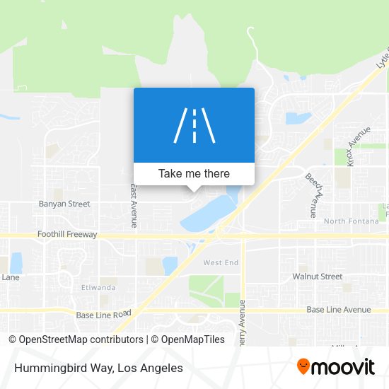Mapa de Hummingbird Way