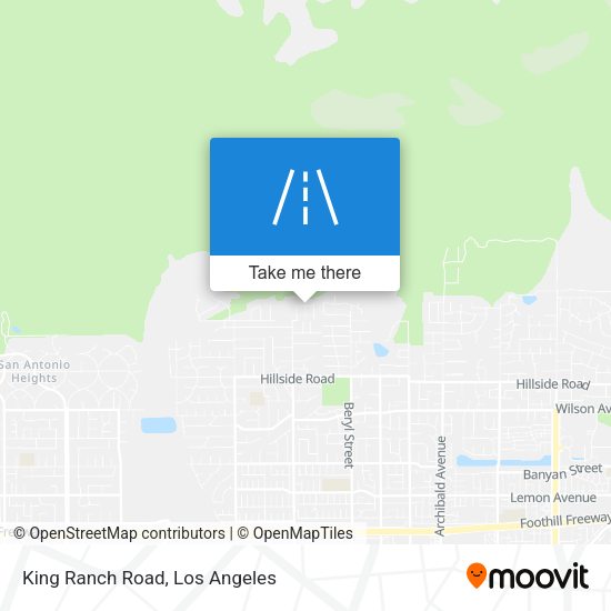 King Ranch Road map