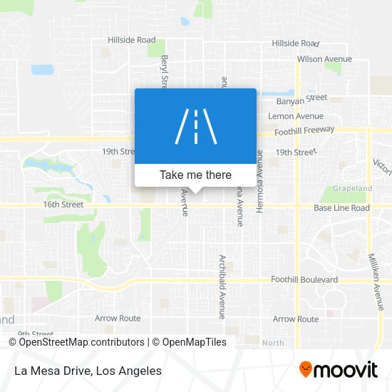 Mapa de La Mesa Drive