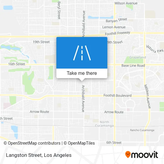 Langston Street map
