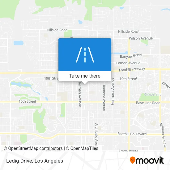 Ledig Drive map