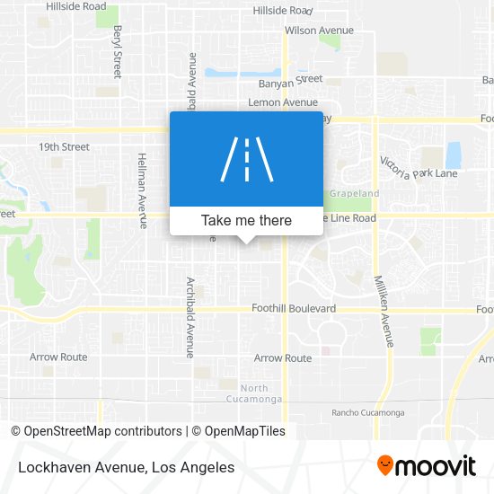 Mapa de Lockhaven Avenue