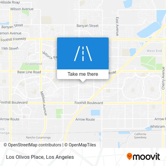 Los Olivos Place map