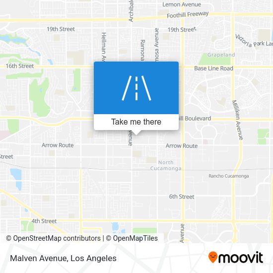 Mapa de Malven Avenue
