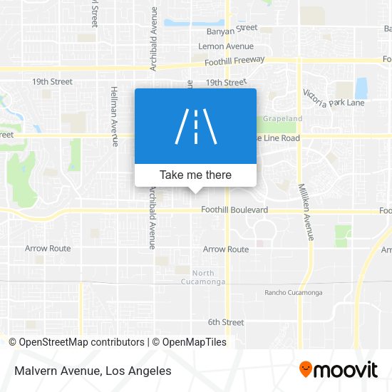 Mapa de Malvern Avenue