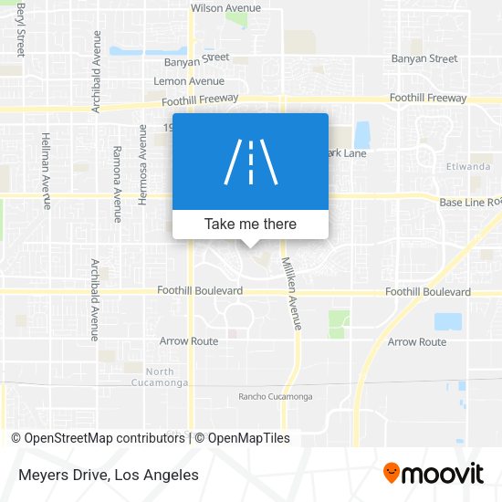 Mapa de Meyers Drive