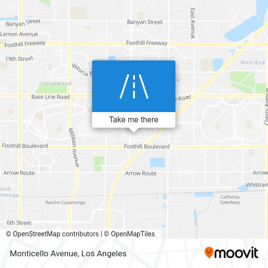Monticello Avenue map