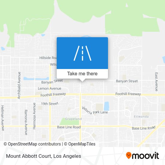 Mount Abbott Court map