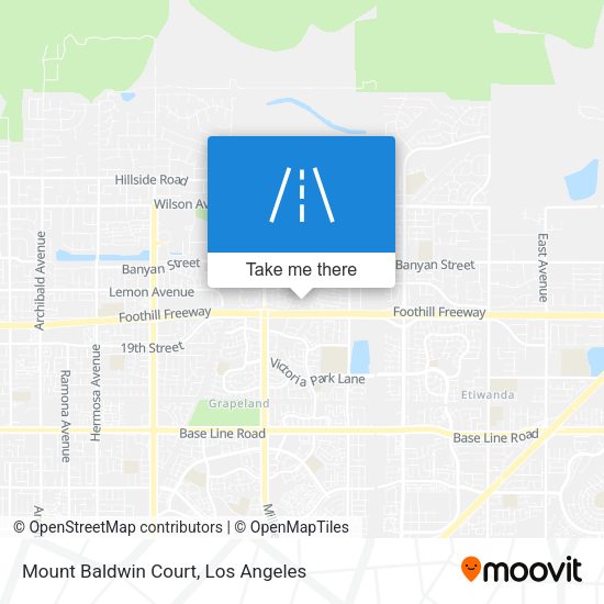 Mount Baldwin Court map