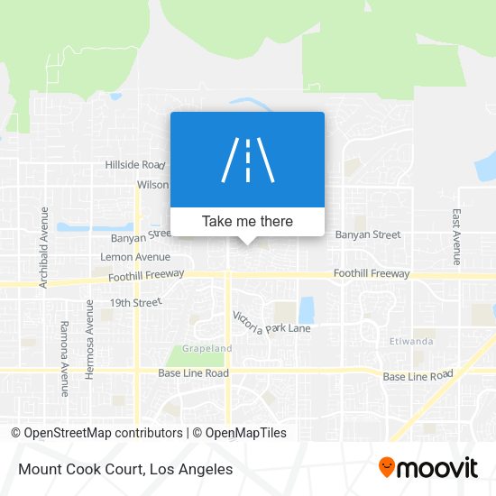 Mount Cook Court map