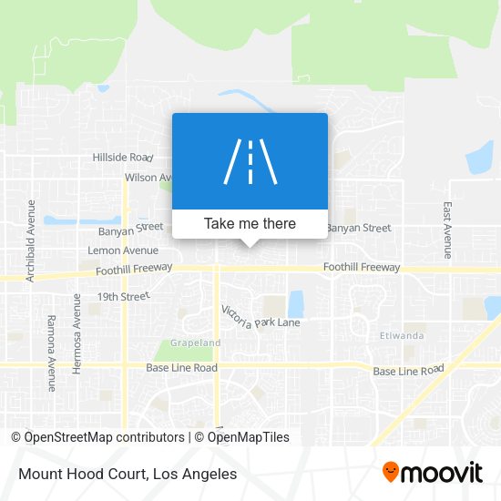 Mapa de Mount Hood Court