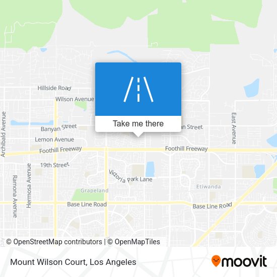 Mapa de Mount Wilson Court