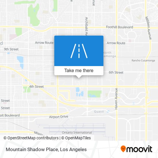 Mountain Shadow Place map