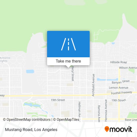 Mapa de Mustang Road