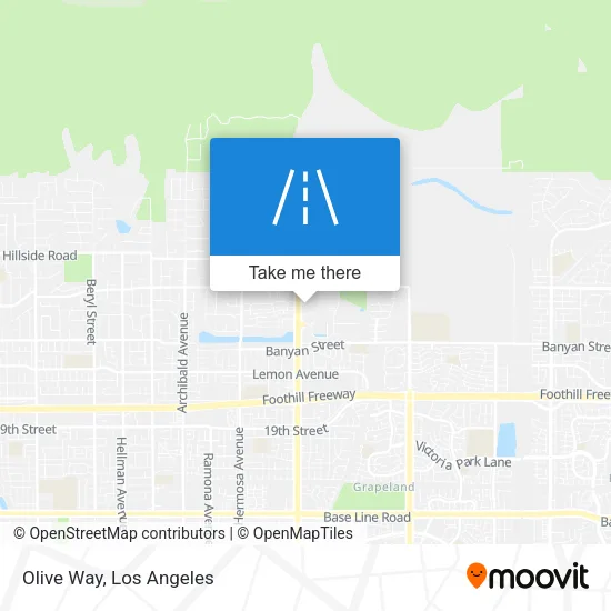 Olive Way map
